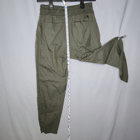 North Face Ladies Pants With Leg Pull Adjustment Olive Size M - Picture 2 of 11